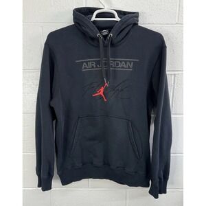 Nike Air JORDAN Bred Flight Men's Pullover Sweatshirt Hoodie Size M / 411234-010